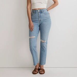 Madewell Perfect Vintage Jeans with ripped knees
